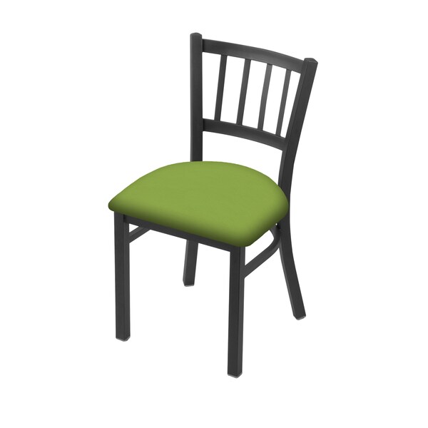 610 Contessa 18" Chair with Pewter Finish and Canter Kiwi Green Seat